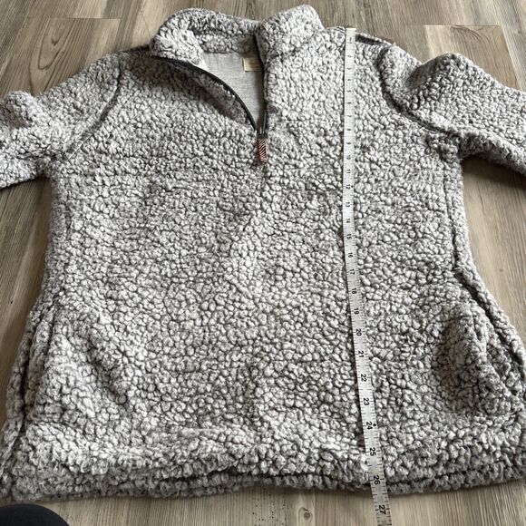 Original Weatherproof Vintage Gray Fleece Sherpa Jacket  Size Medium - Picture 8 of 9